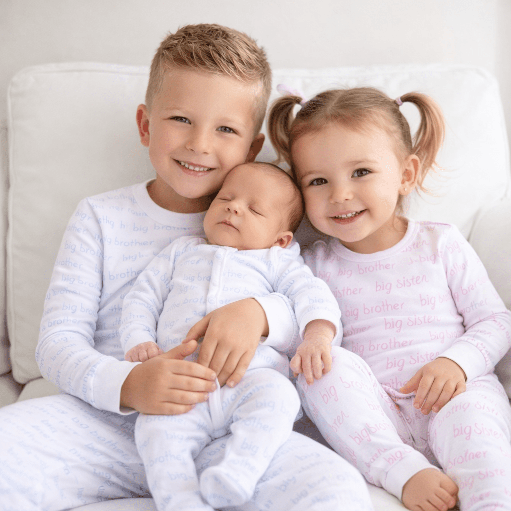 Little Brother Print Footie - Magnolia BabyFootie