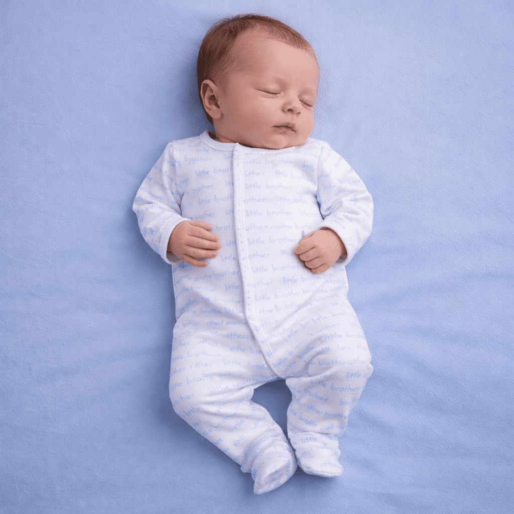 Little Brother Print Footie - Magnolia BabyFootie