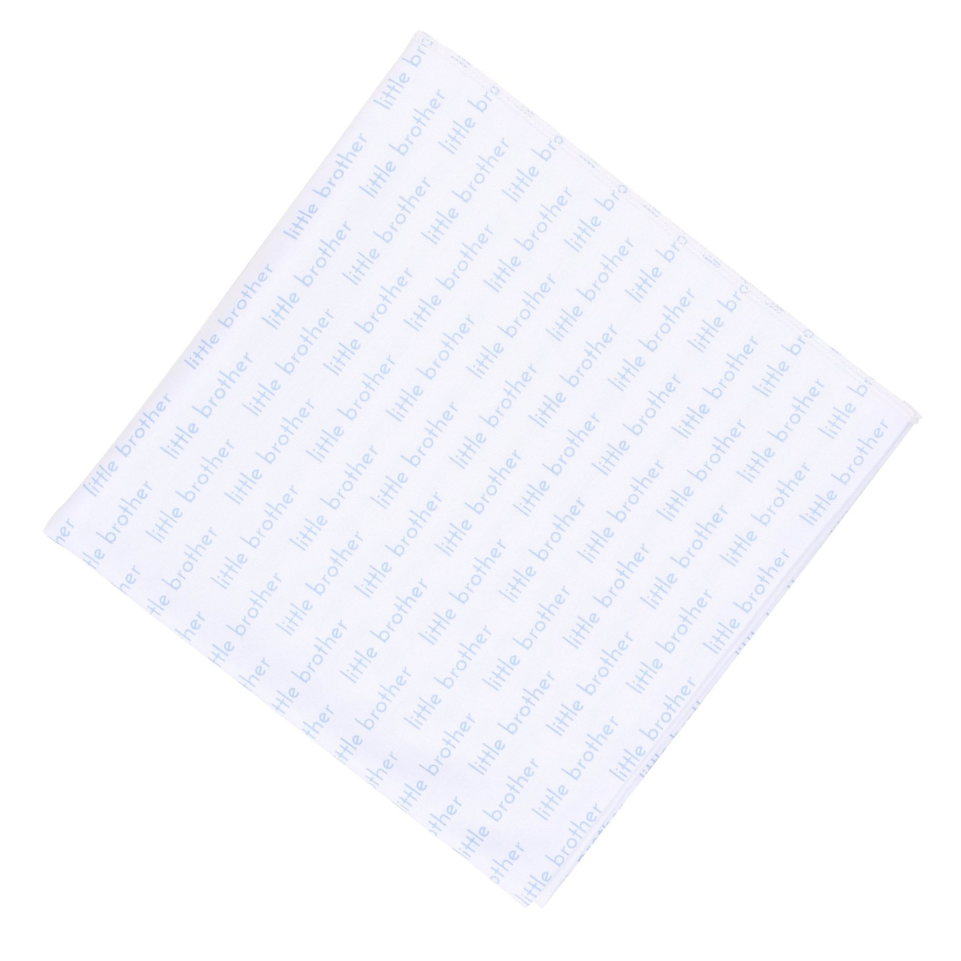 Little Brother Print Swaddle Blanket - Magnolia Baby Swaddle Blanket