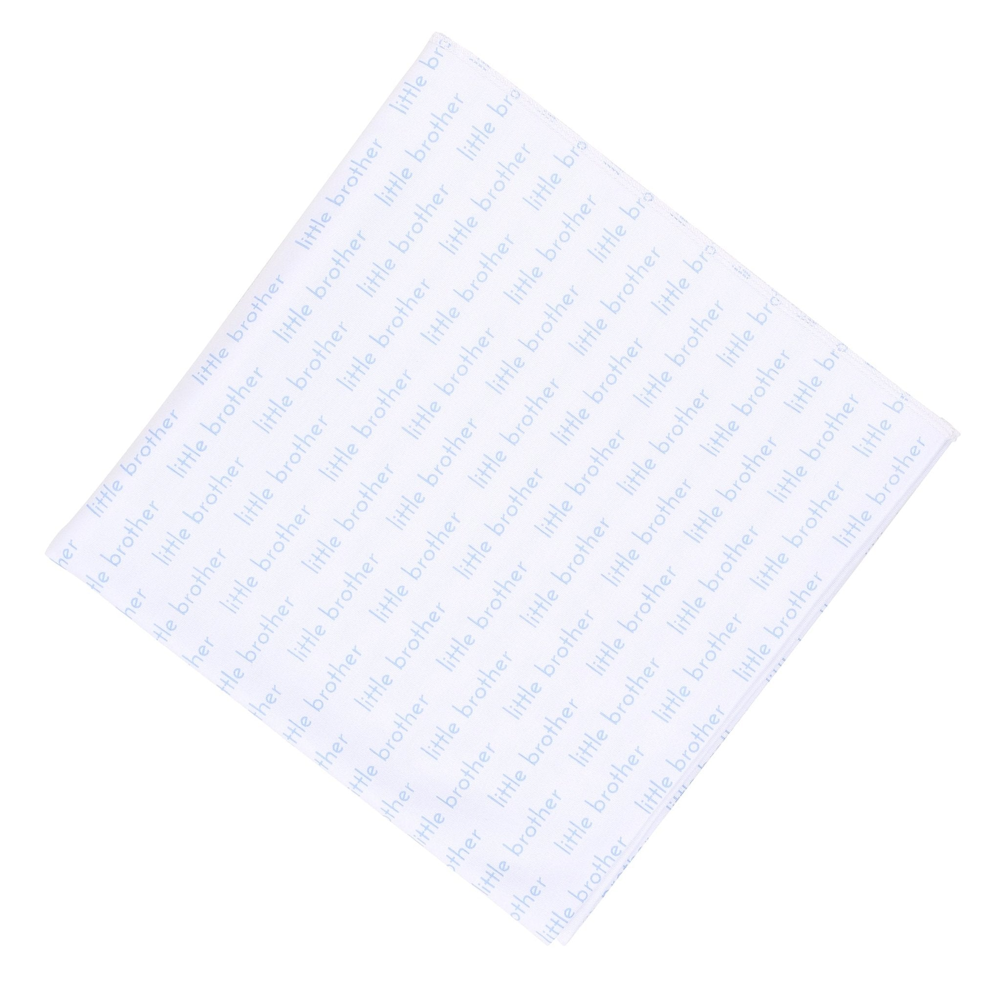 Little Brother Print Swaddle Blanket - Magnolia Baby Swaddle Blanket