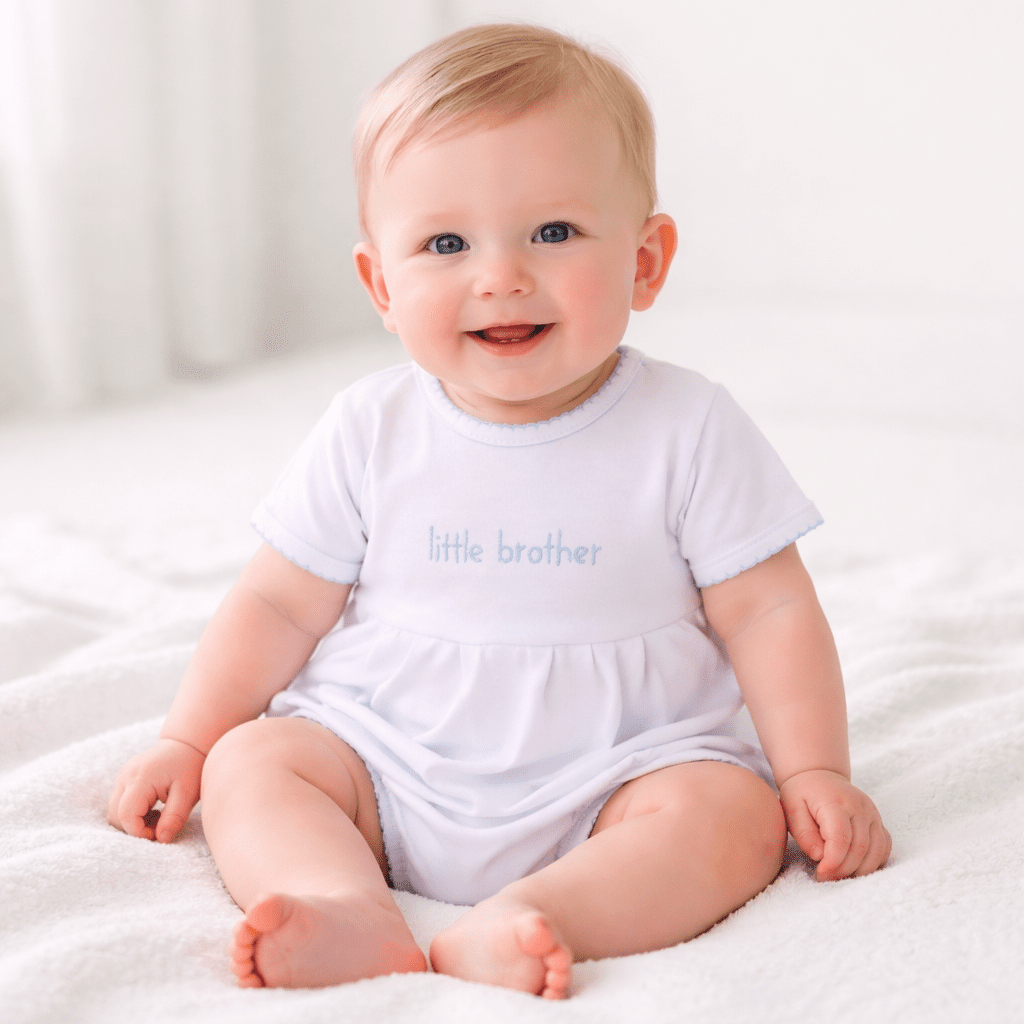 Little Brother Short Sleeve Bubble - Magnolia BabyBubble