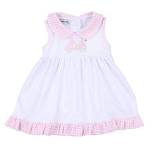  Little Caddie Applique Collared Sleeveless Dress - Magnolia BabyDress
