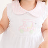 Little Caddie Applique Collared Sleeveless Girl Toddler Bubble - Magnolia BabyBubble