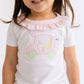 Little Caddie Applique Pink Ruffle Toddler Short Pajamas - Magnolia BabyShort Pajamas