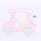 Little Caddie Applique Pink Ruffle Toddler Short Pajamas - Magnolia BabyShort Pajamas