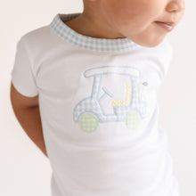  Little Caddie Applique Short Pajamas - Blue - Magnolia BabyShort Pajamas