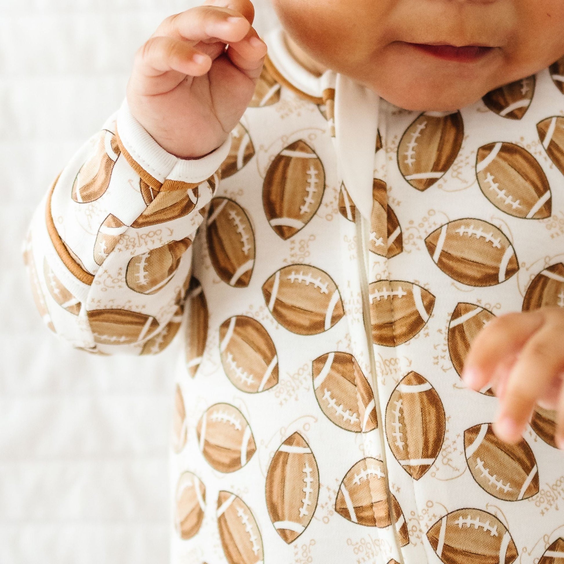 Little Champs Zip Footie - Magnolia BabyFootie