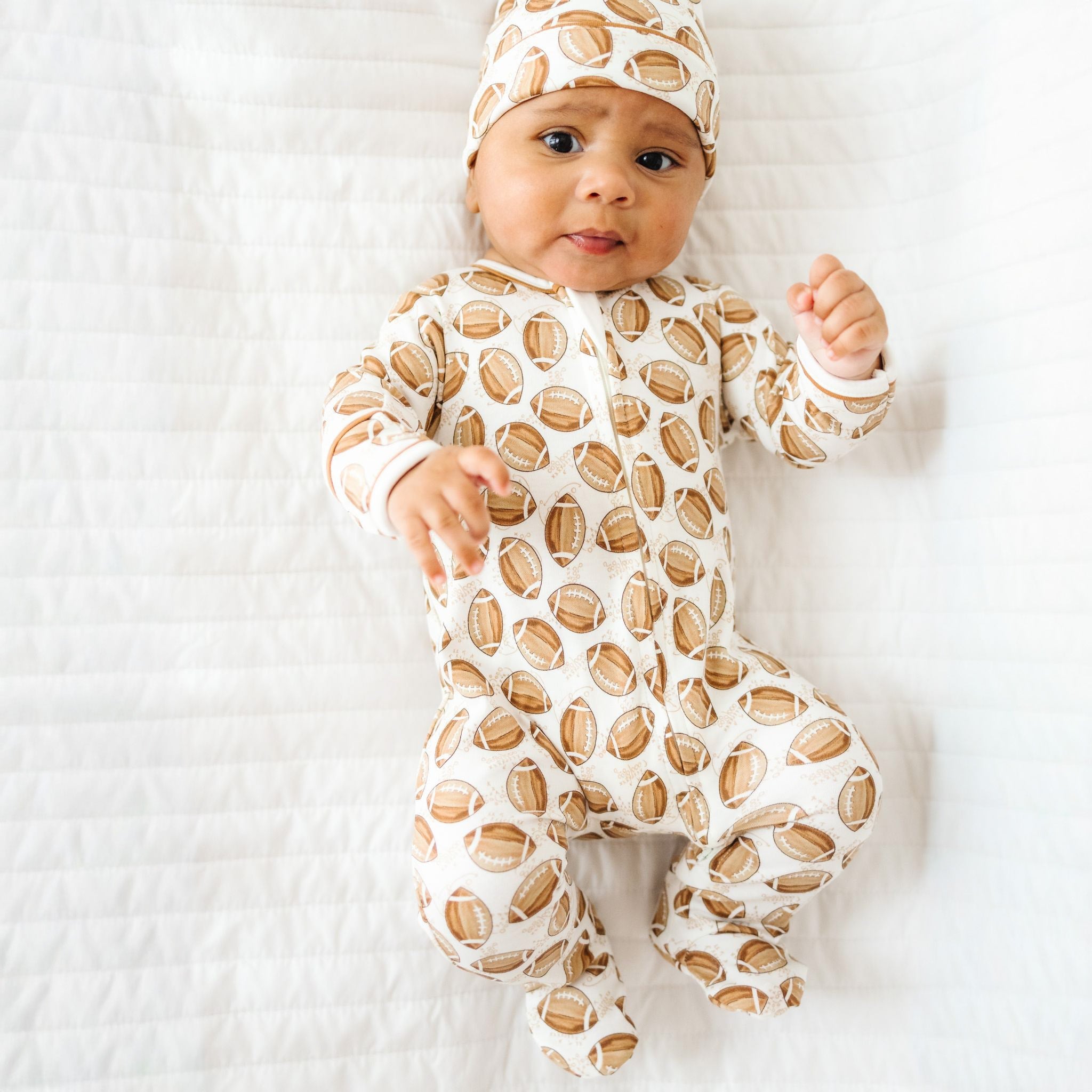 Little Champs Zip Footie - Magnolia BabyFootie