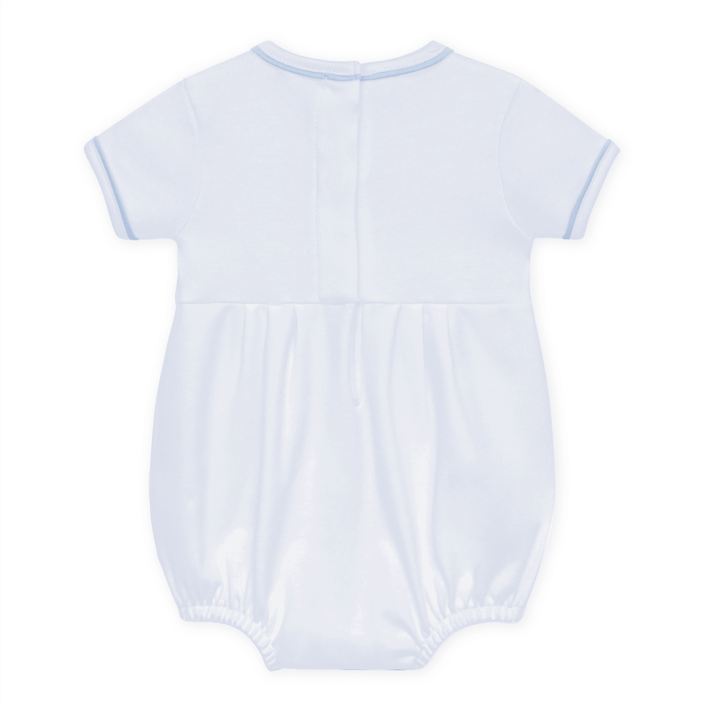 Little Crawlers Embroidered Bubble - Light Blue - Magnolia BabyBubble