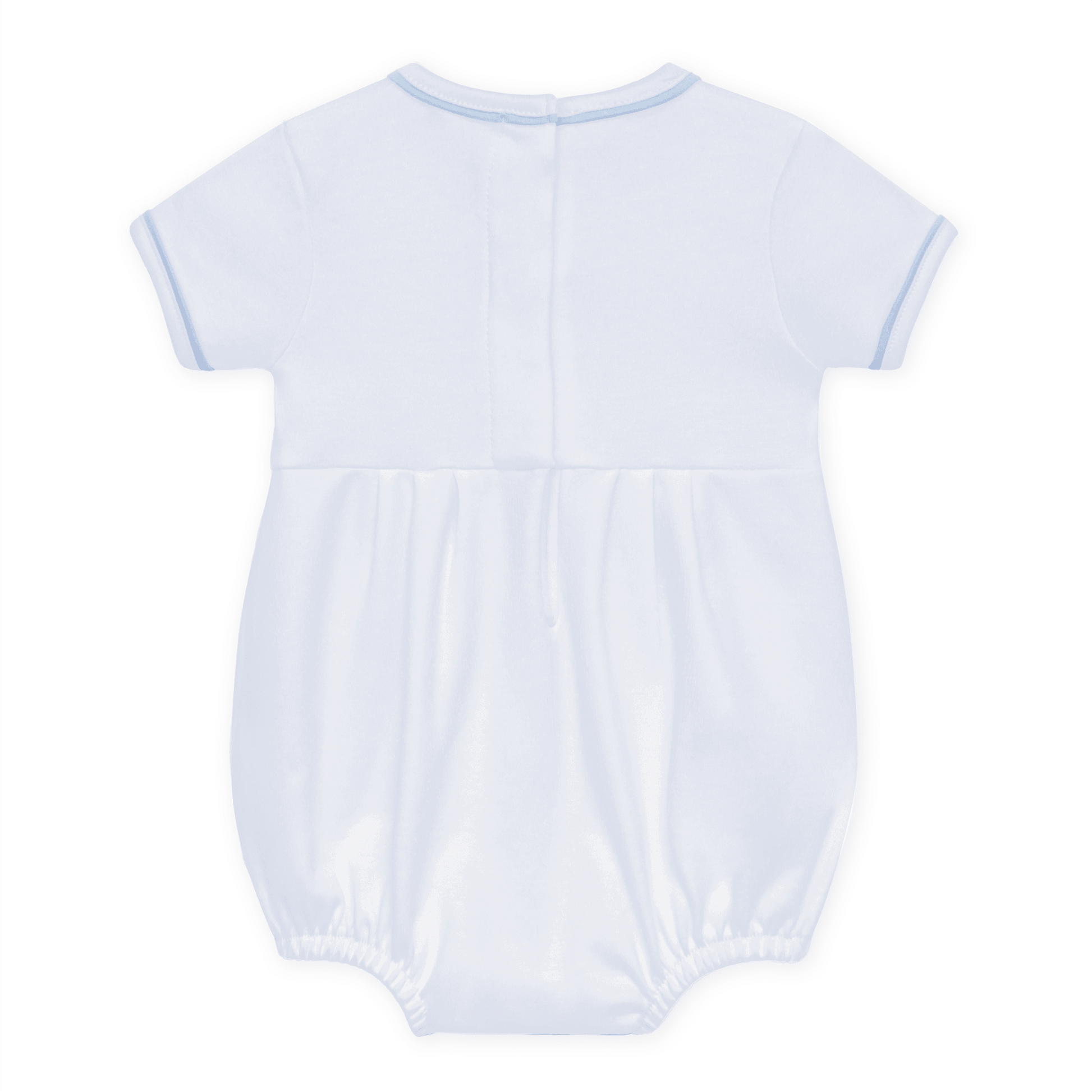 Little Crawlers Embroidered Bubble - Light Blue - Magnolia BabyBubble