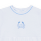 Little Crawlers Embroidered Bubble - Light Blue - Magnolia BabyBubble