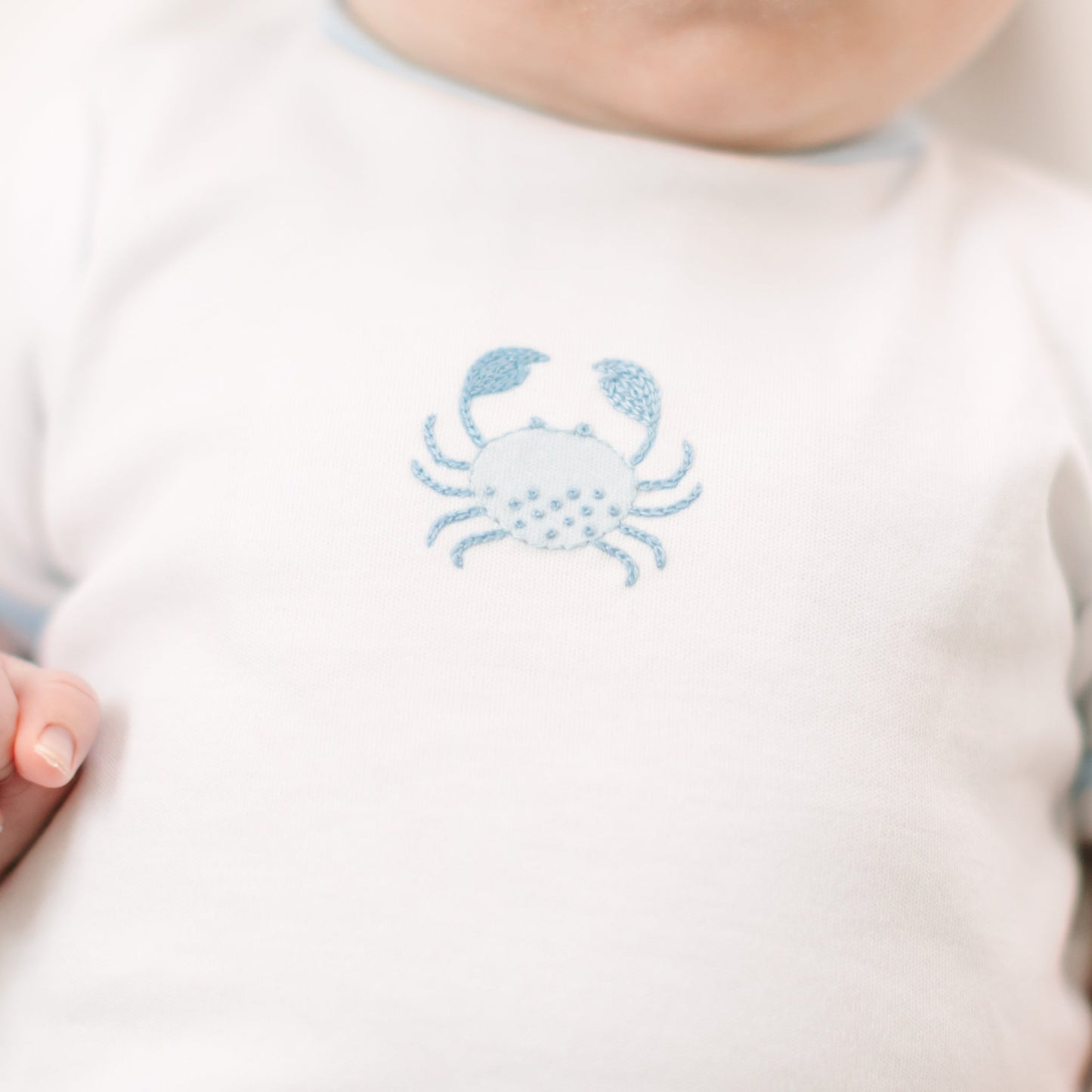 Little Crawlers Embroidered Diaper Cover Set - Light Blue - Magnolia BabyDiaper Cover