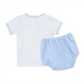 Little Crawlers Embroidered Diaper Cover Set - Light Blue - Magnolia BabyDiaper Cover