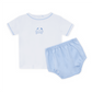 Little Crawlers Embroidered Diaper Cover Set - Light Blue - Magnolia BabyDiaper Cover