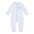 Little Crawlers Embroidered Footie - Light Blue - Magnolia BabyFootie