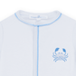 Little Crawlers Embroidered Footie - Light Blue - Magnolia BabyFootie
