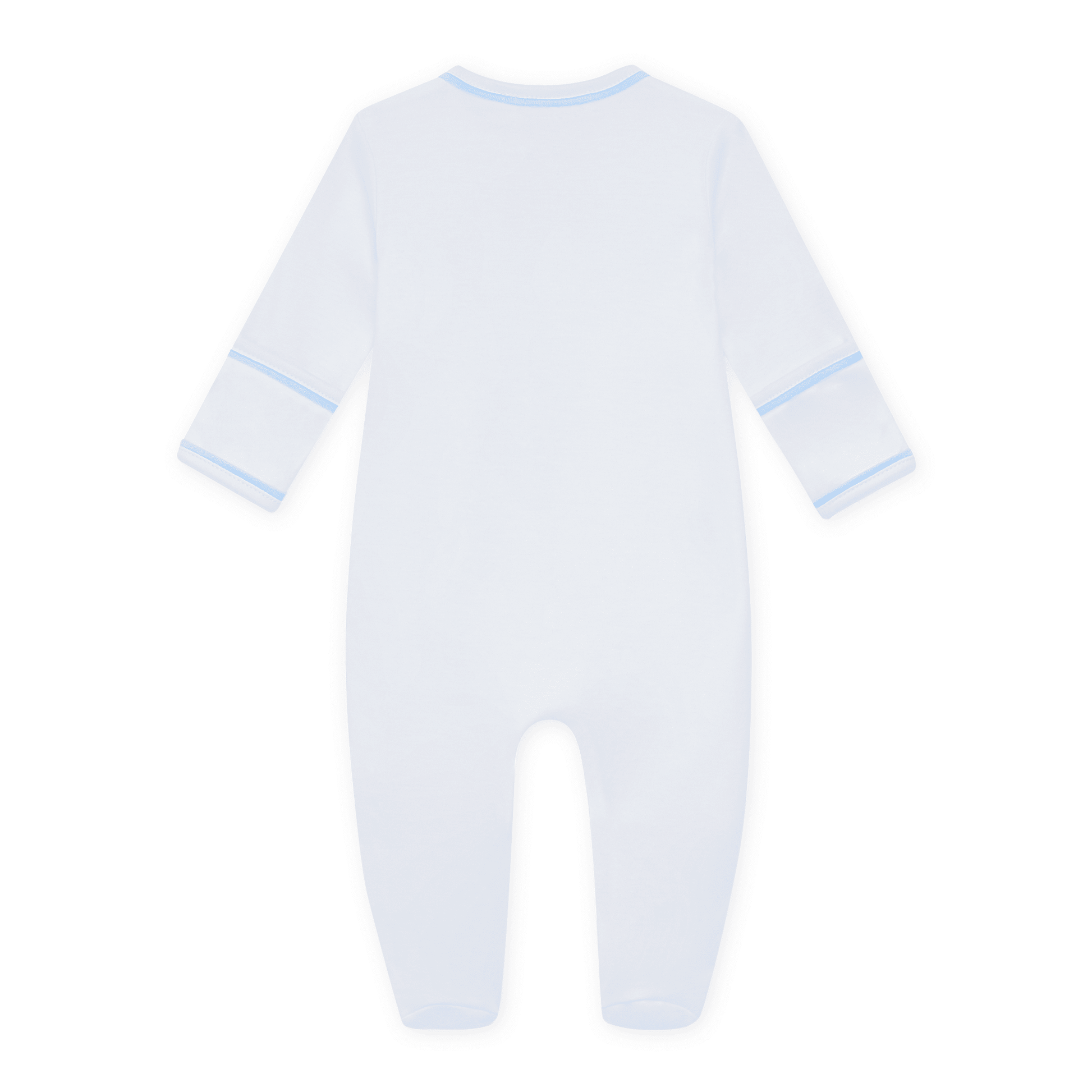 Little Crawlers Embroidered Footie - Light Blue - Magnolia BabyFootie