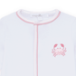 Little Crawlers Embroidered Ruffle Footie - Pink - Magnolia BabyFootie
