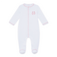 Little Crawlers Embroidered Ruffle Footie - Pink - Magnolia BabyFootie