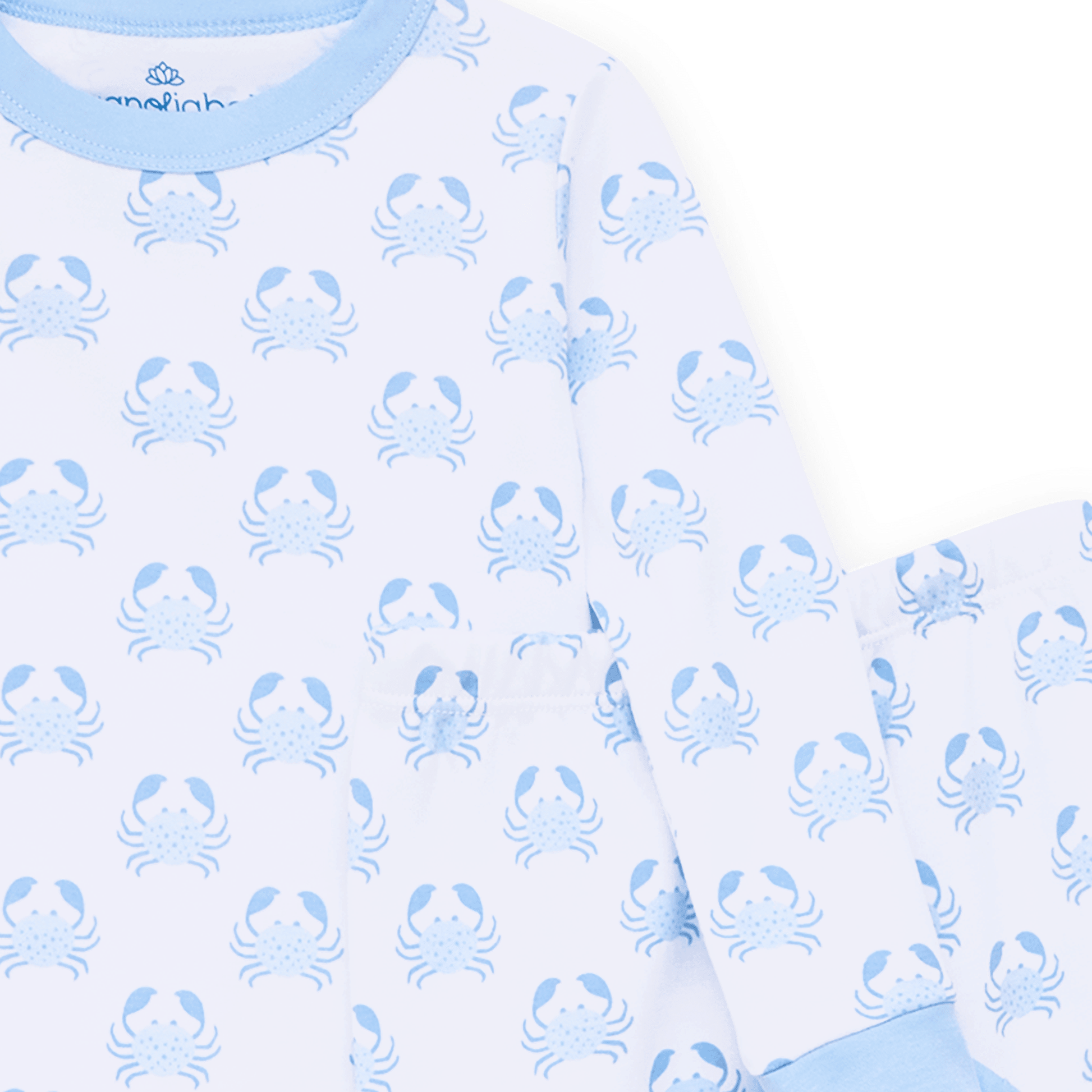 Magnolia Baby_Little Crawlers Long Pajamas - Light Blue_3