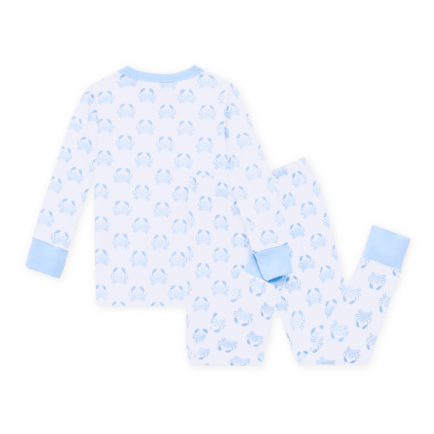 Magnolia Baby_Little Crawlers Long Pajamas - Light Blue_2