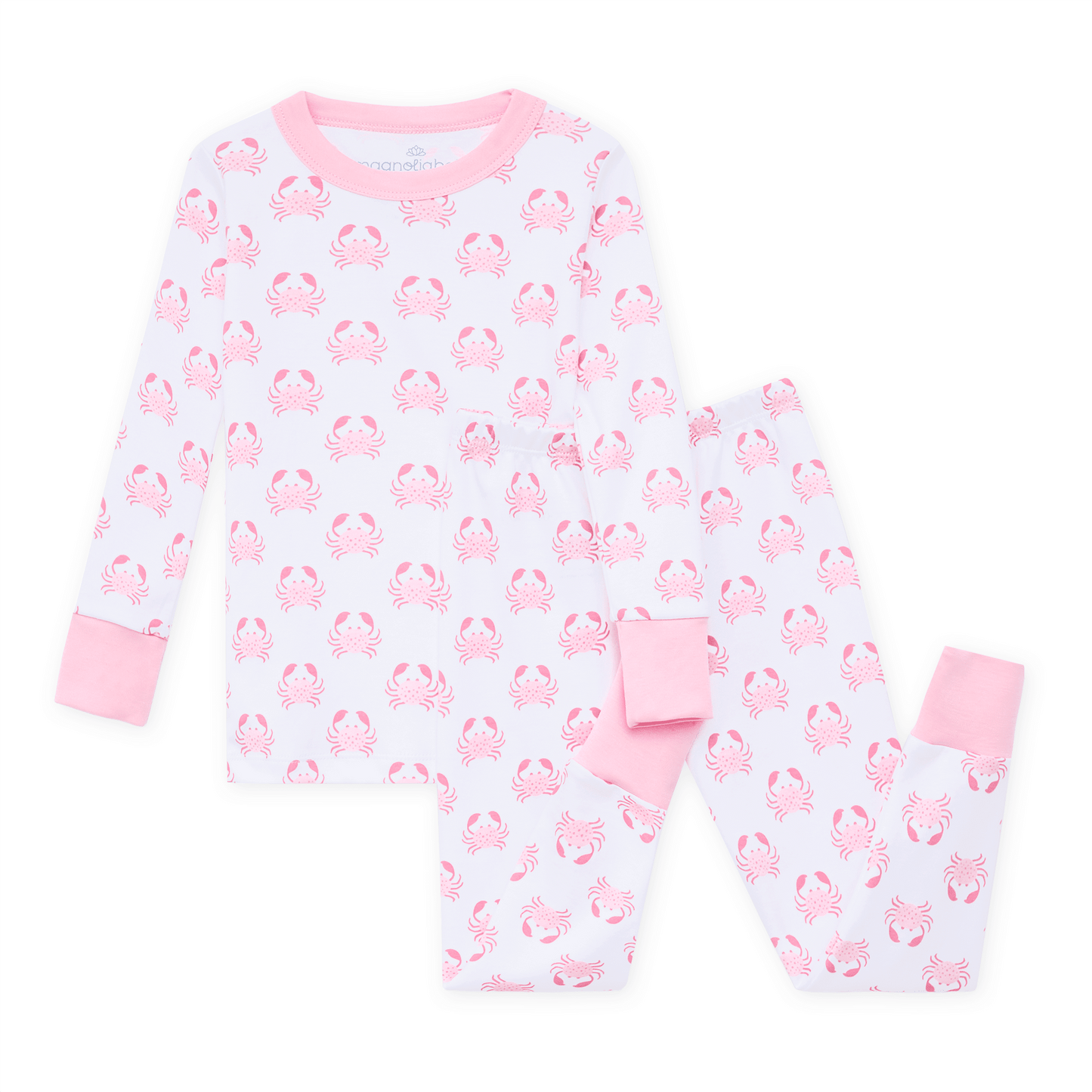 Magnolia Baby_Little Crawlers Long Pajamas - Pink_1