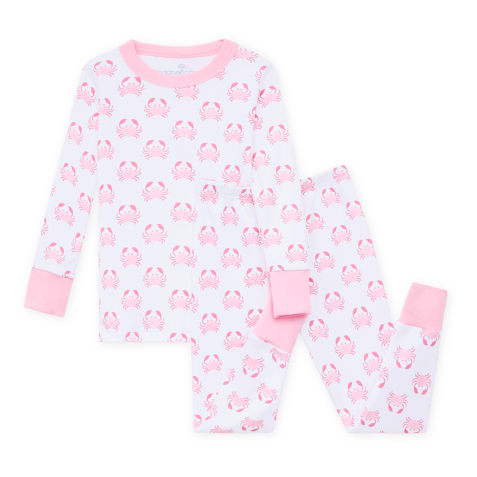 Magnolia Baby_Little Crawlers Long Pajamas - Pink_1