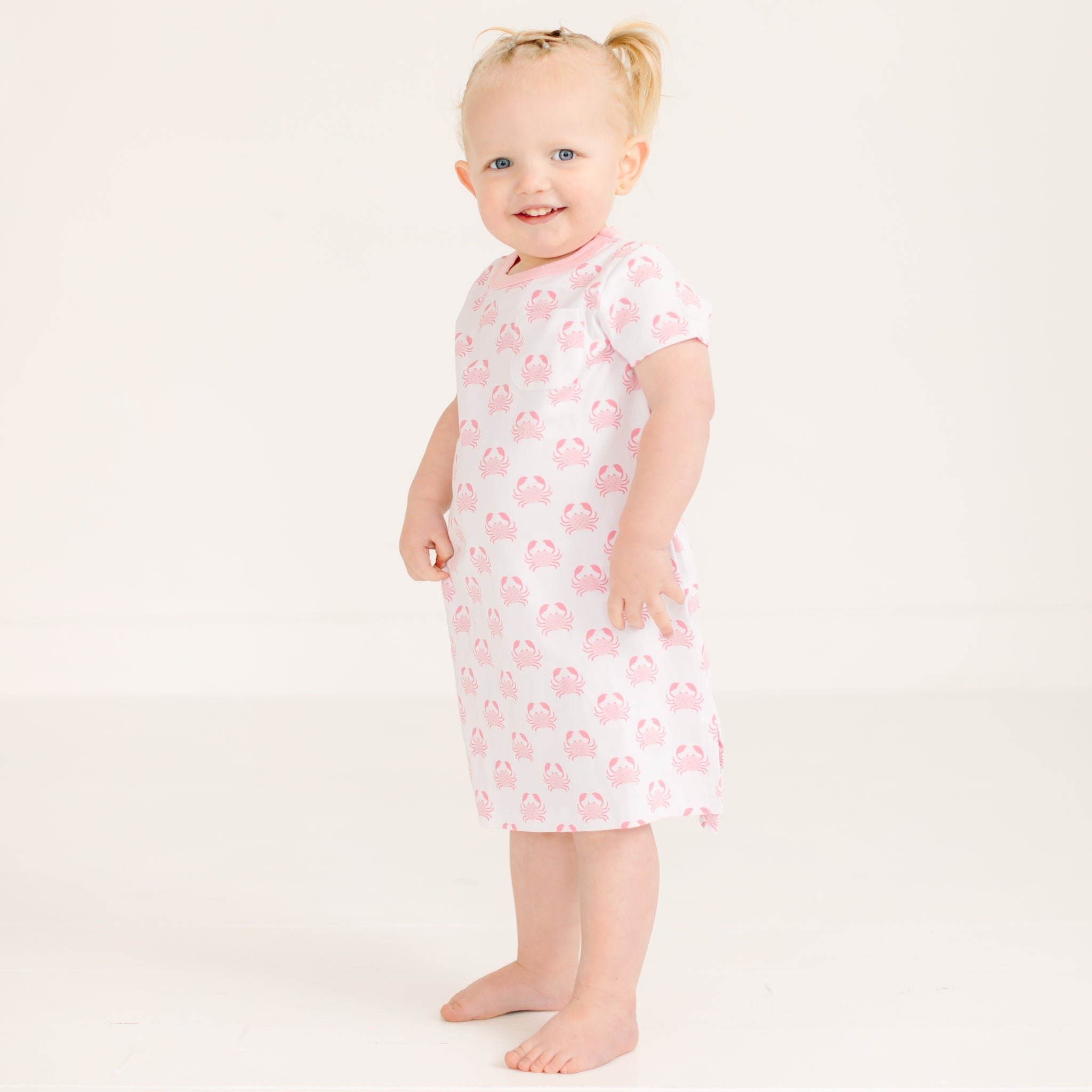 Little Crawlers Nightdress - Pink - Magnolia BabyNightdress