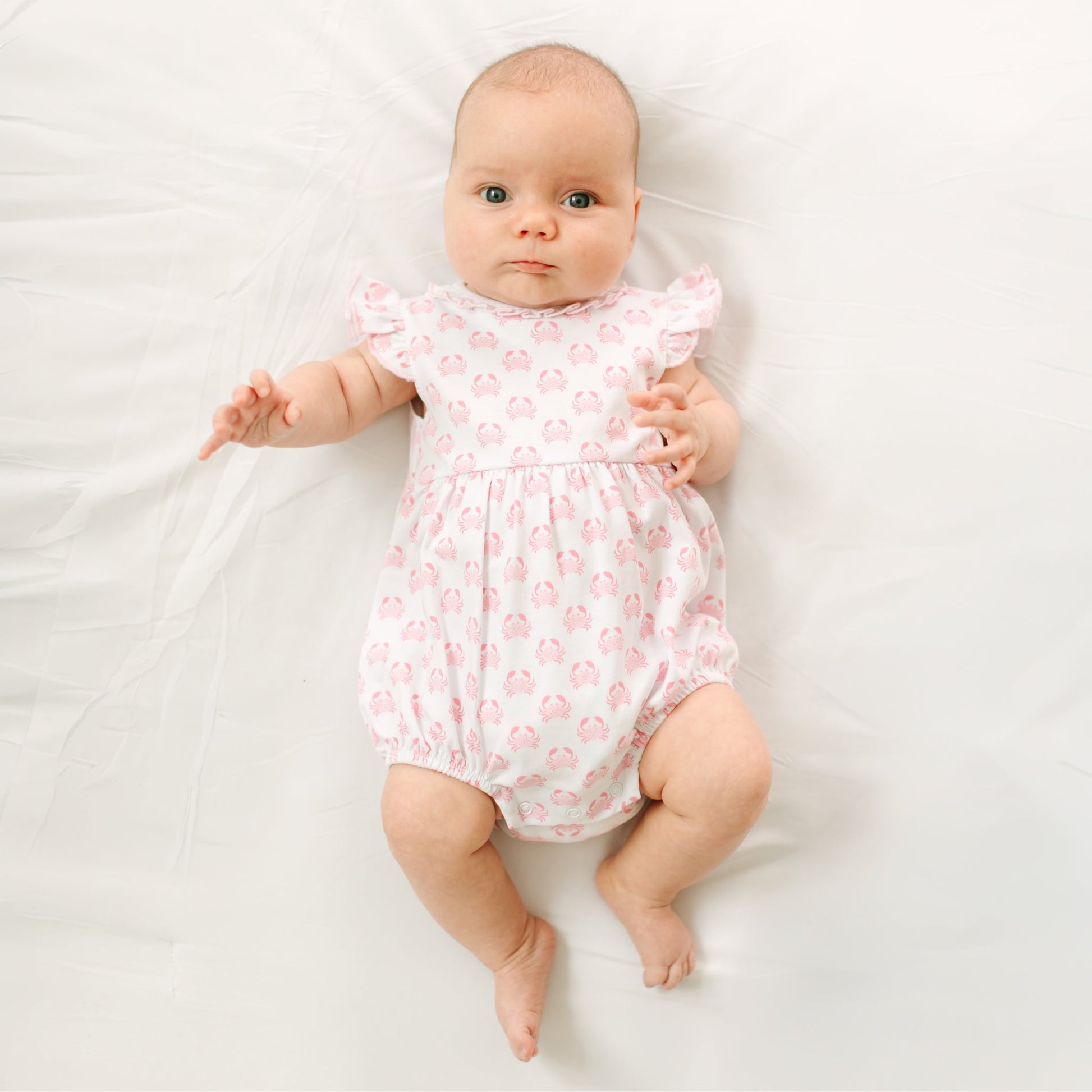 Little Crawlers Print Bubble - Pink - Magnolia BabyBubble