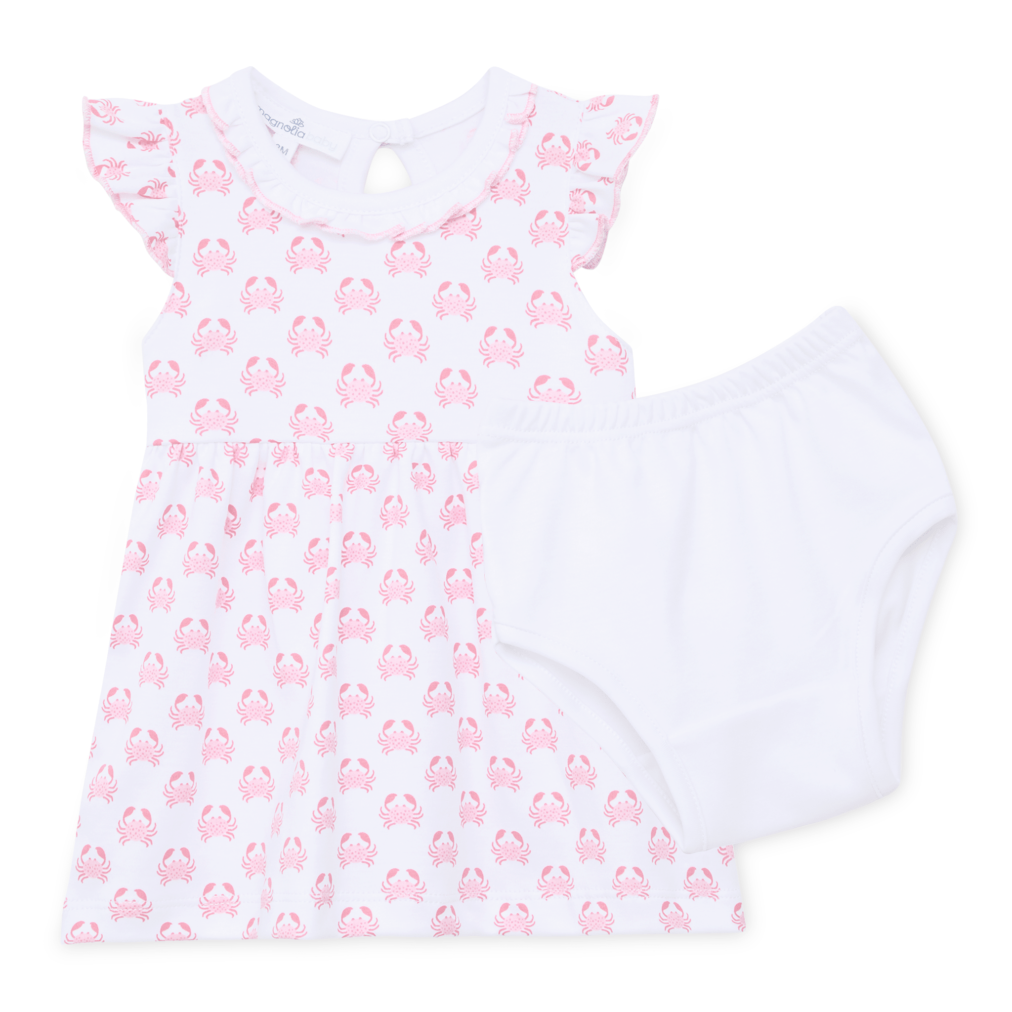 Magnolia Baby_Little Crawlers Print Dress - Pink_1