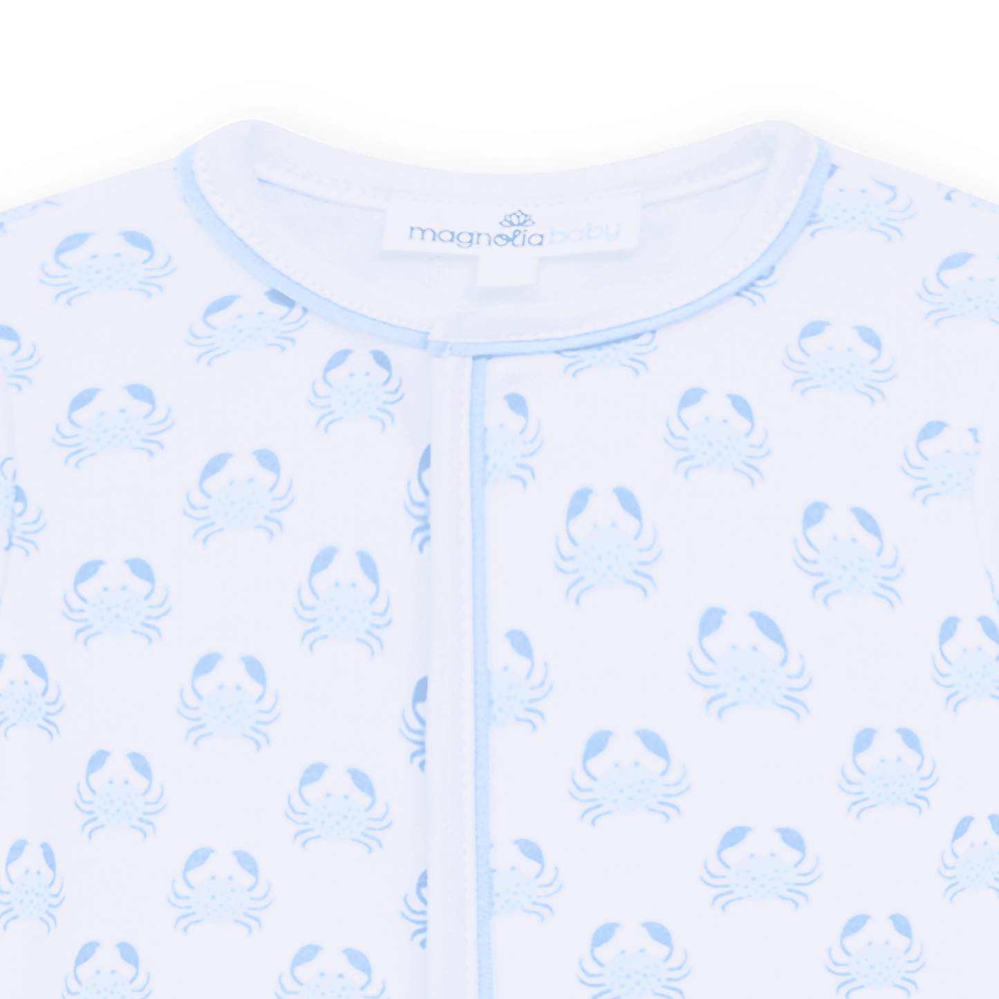 Magnolia Baby_Little Crawlers Print Footie - Light Blue_3