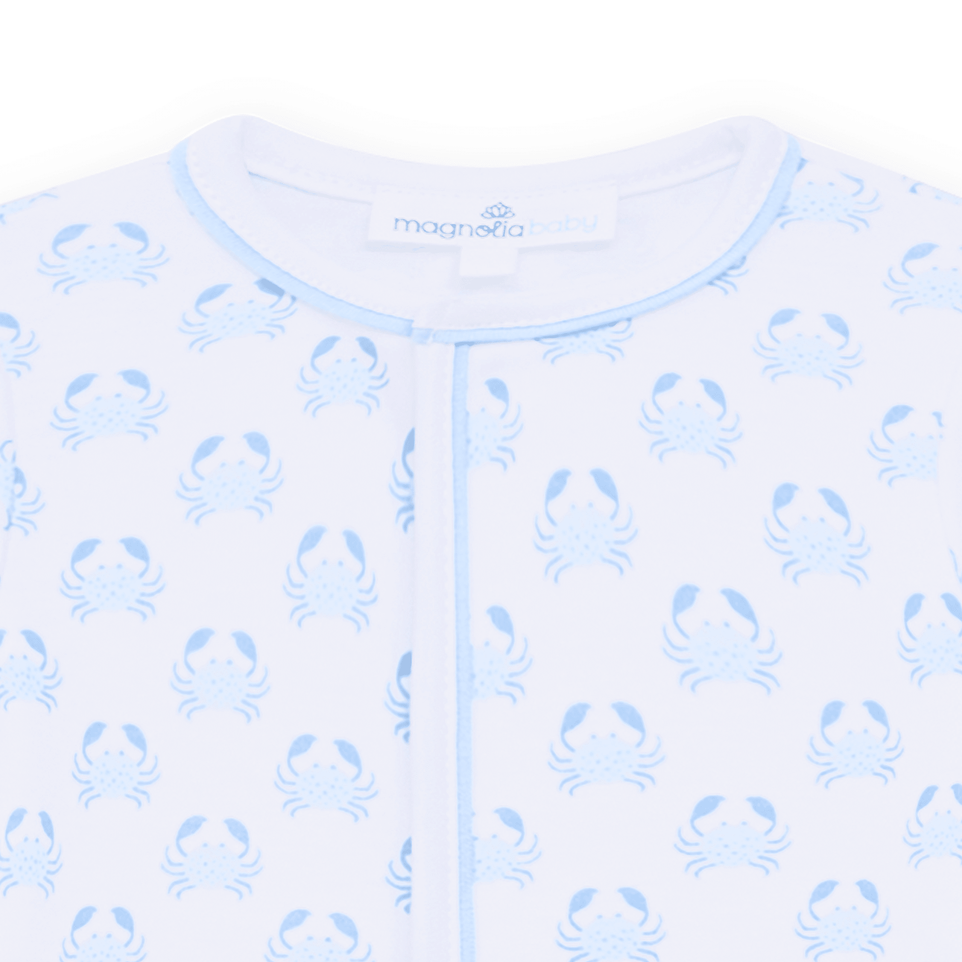 Magnolia Baby_Little Crawlers Print Footie - Light Blue_3