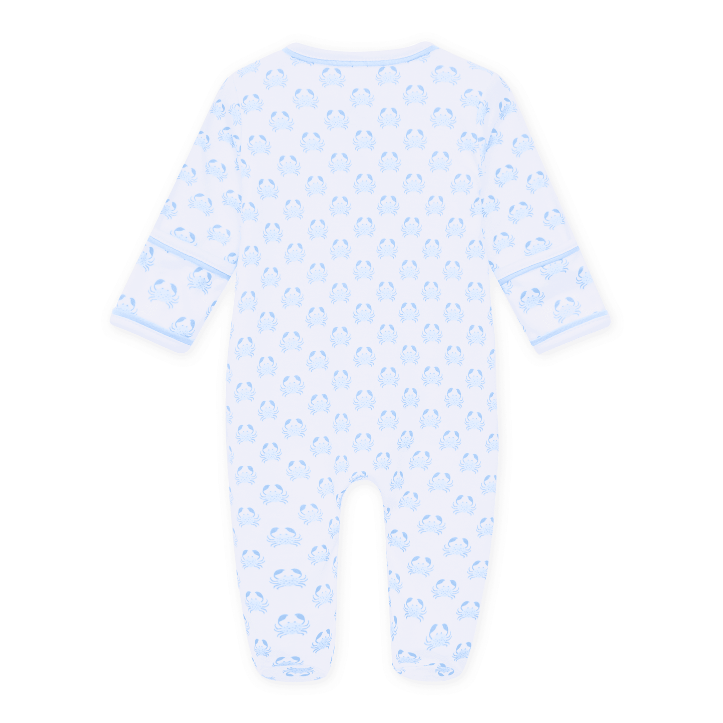 Magnolia Baby_Little Crawlers Print Footie - Light Blue_2