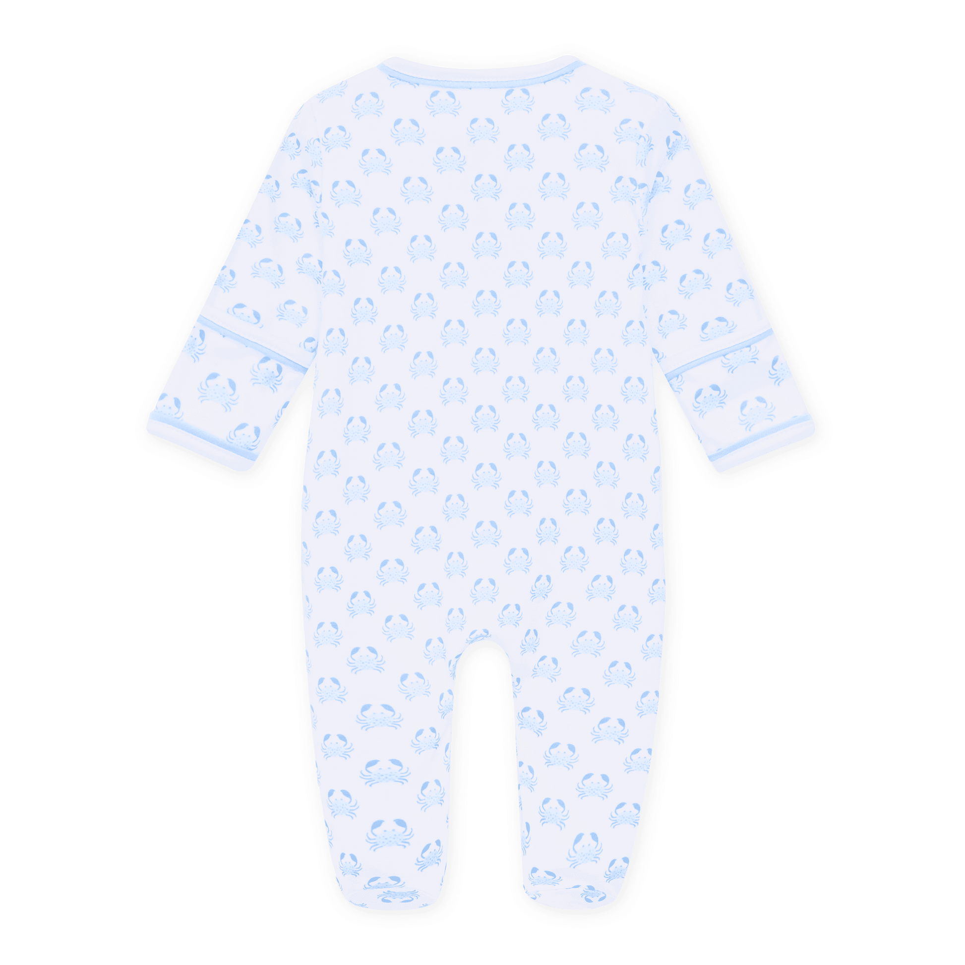 Magnolia Baby_Little Crawlers Print Footie - Light Blue_2