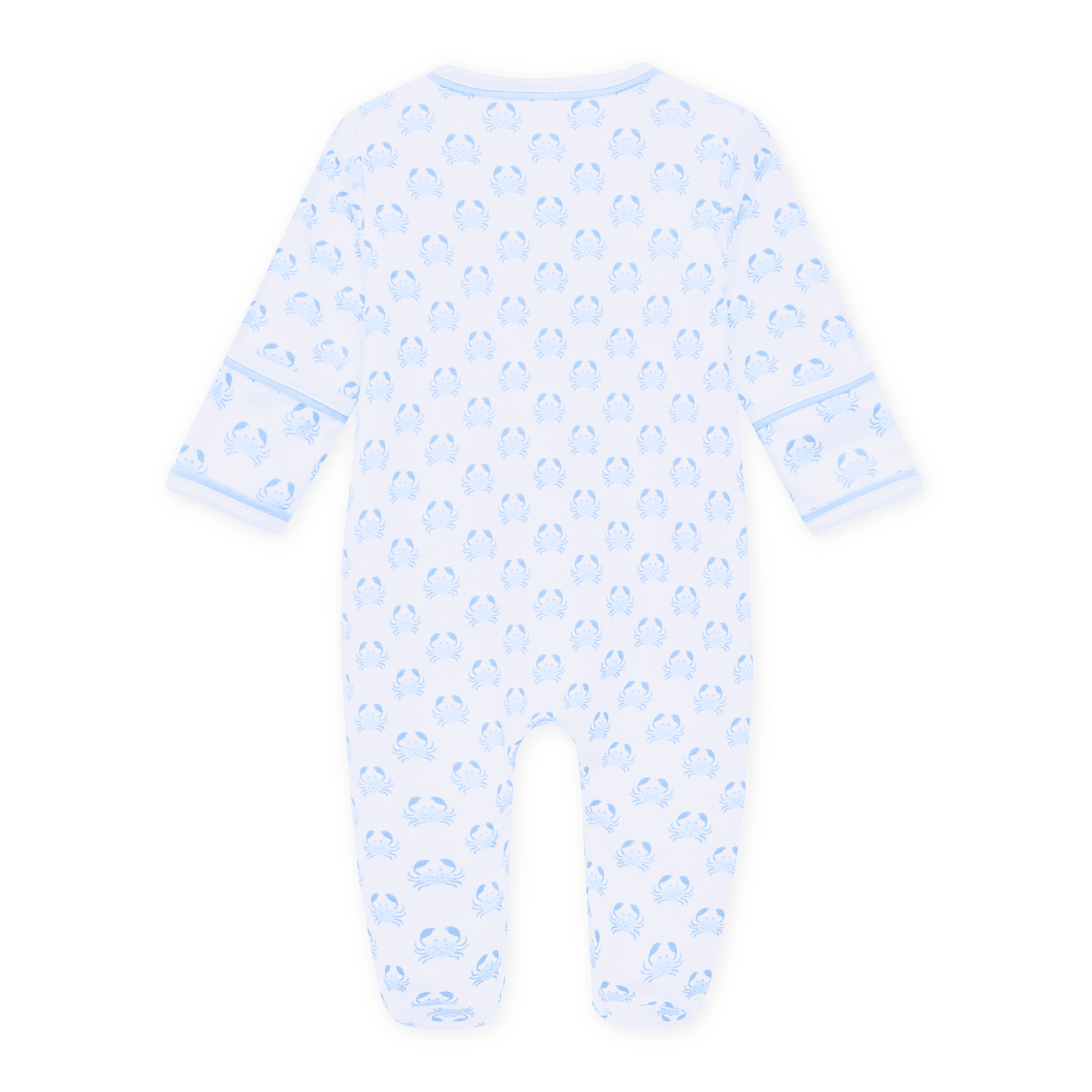 Magnolia Baby_Little Crawlers Print Footie - Light Blue_2
