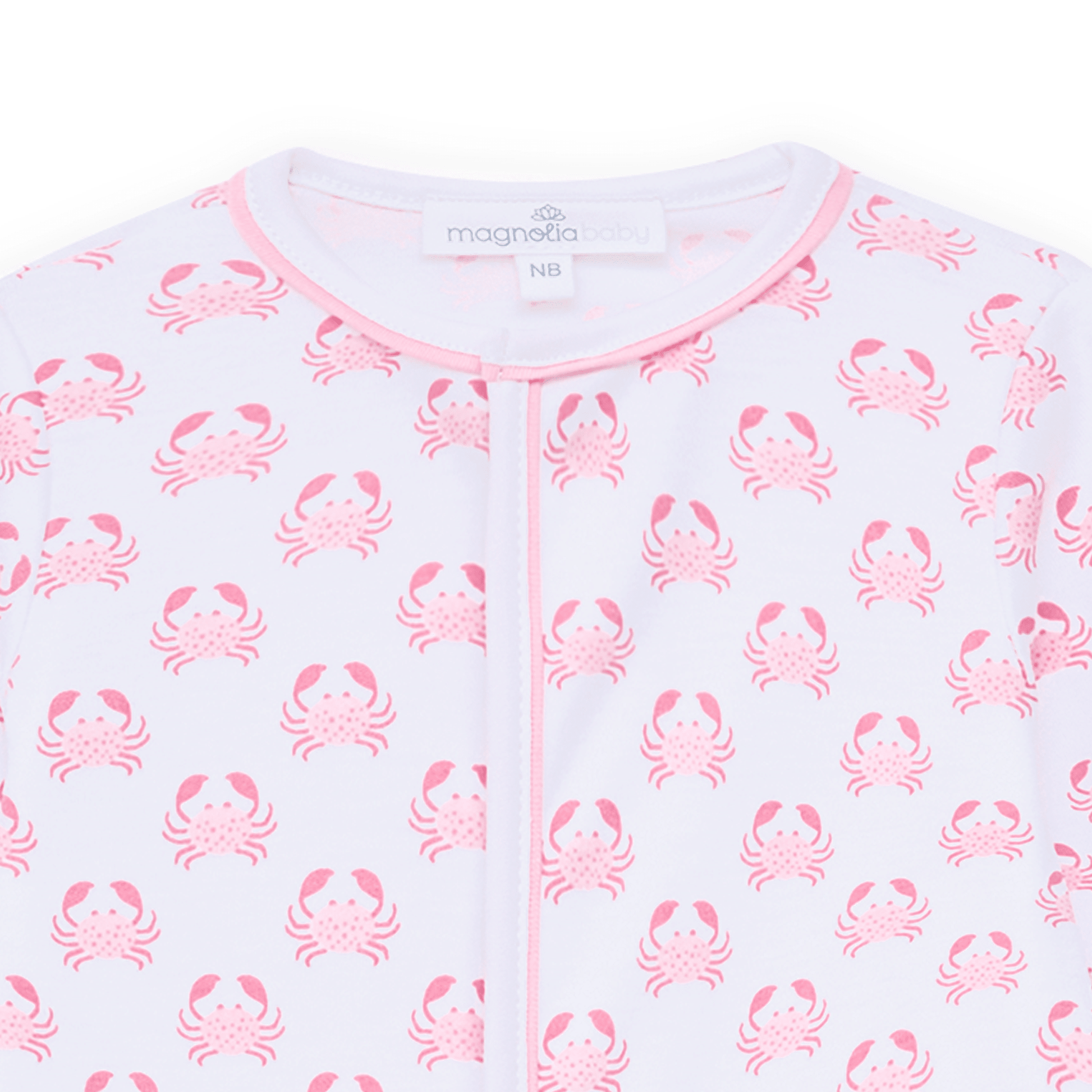Magnolia Baby_Little Crawlers Print Ruffle Footie - Pink_3