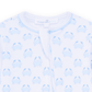 Little Crawlers Print Zip Footie - Light Blue - Magnolia BabyFootie