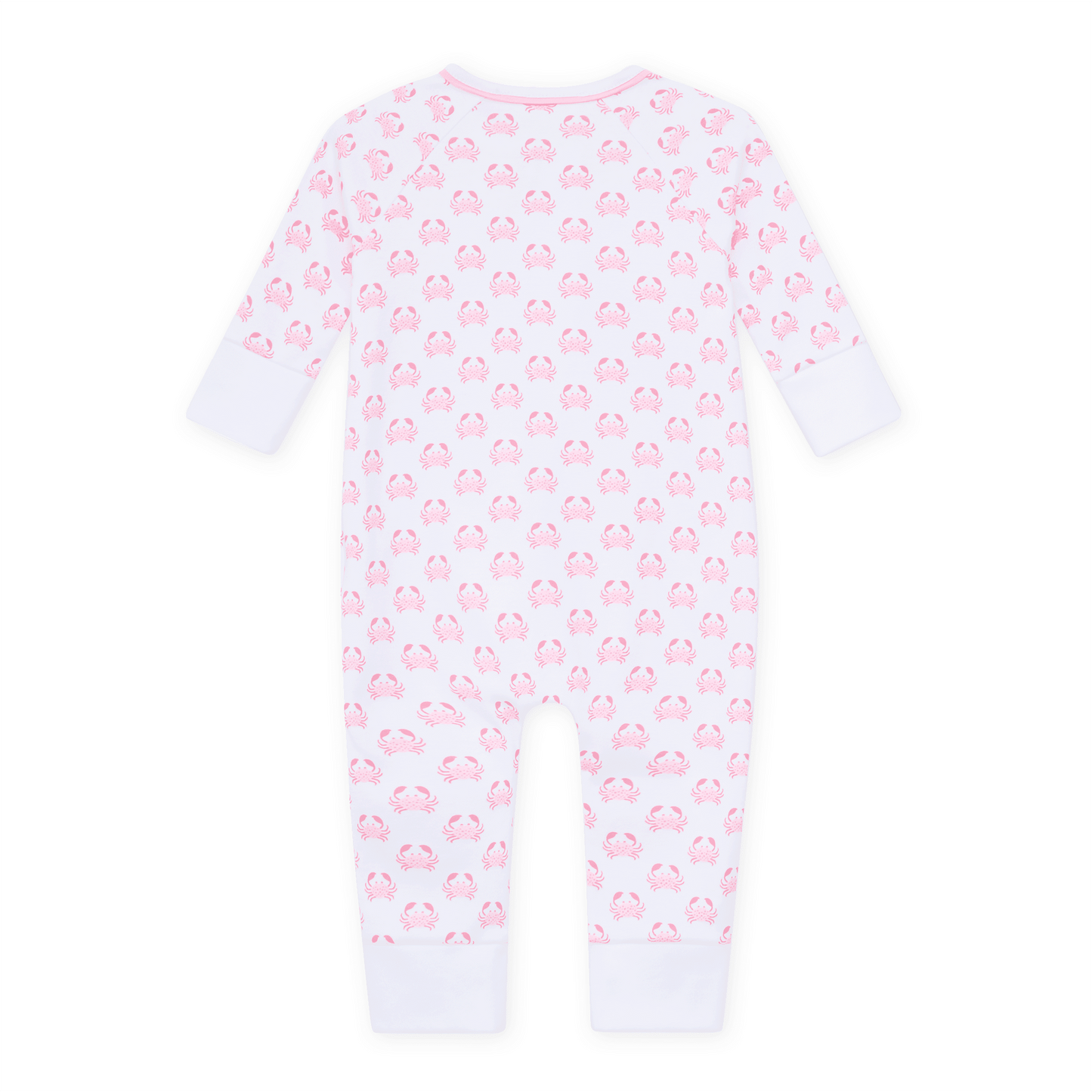 Magnolia Baby_Little Crawlers Print Zip Playsuit - Pink_2