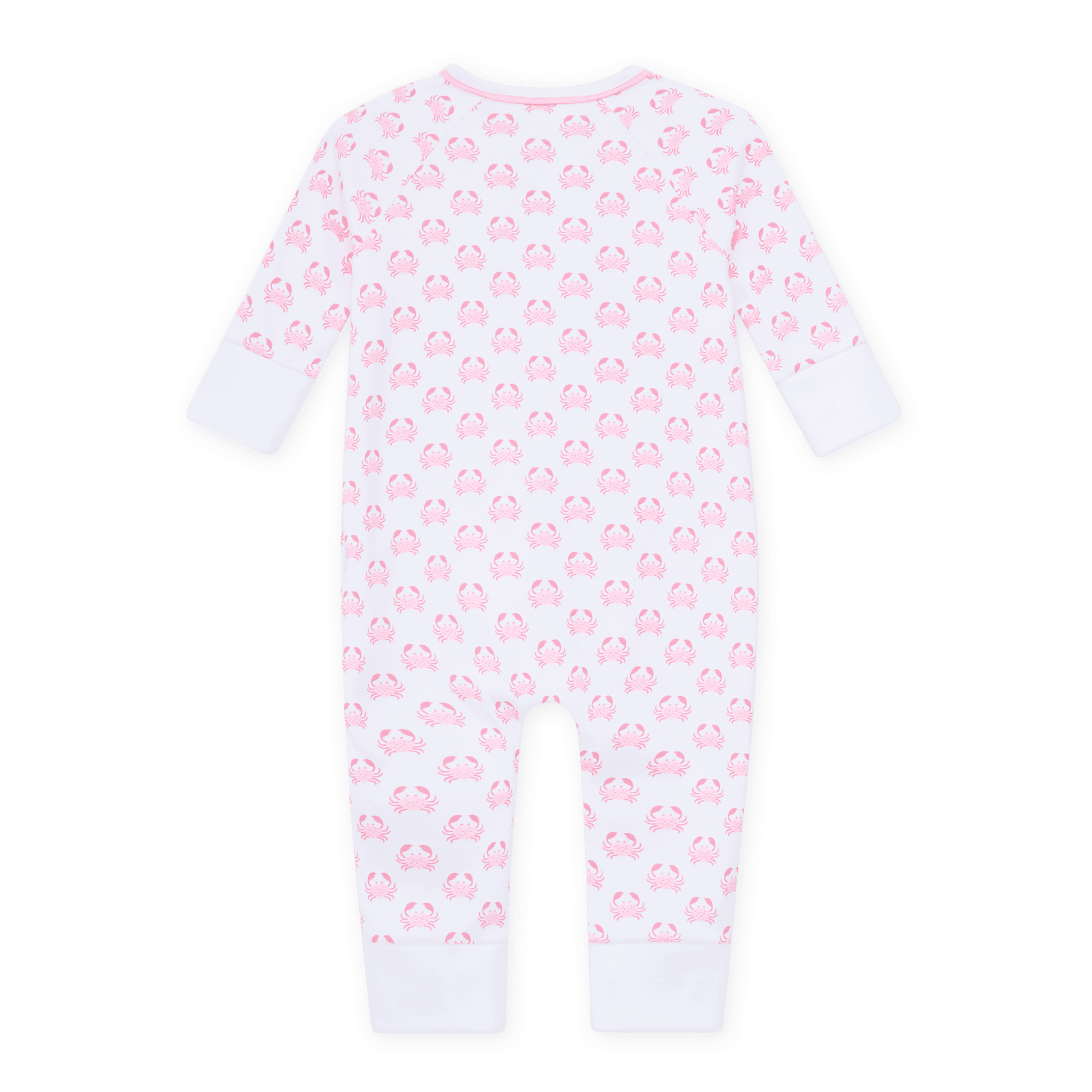 Magnolia Baby_Little Crawlers Print Zip Playsuit - Pink_2