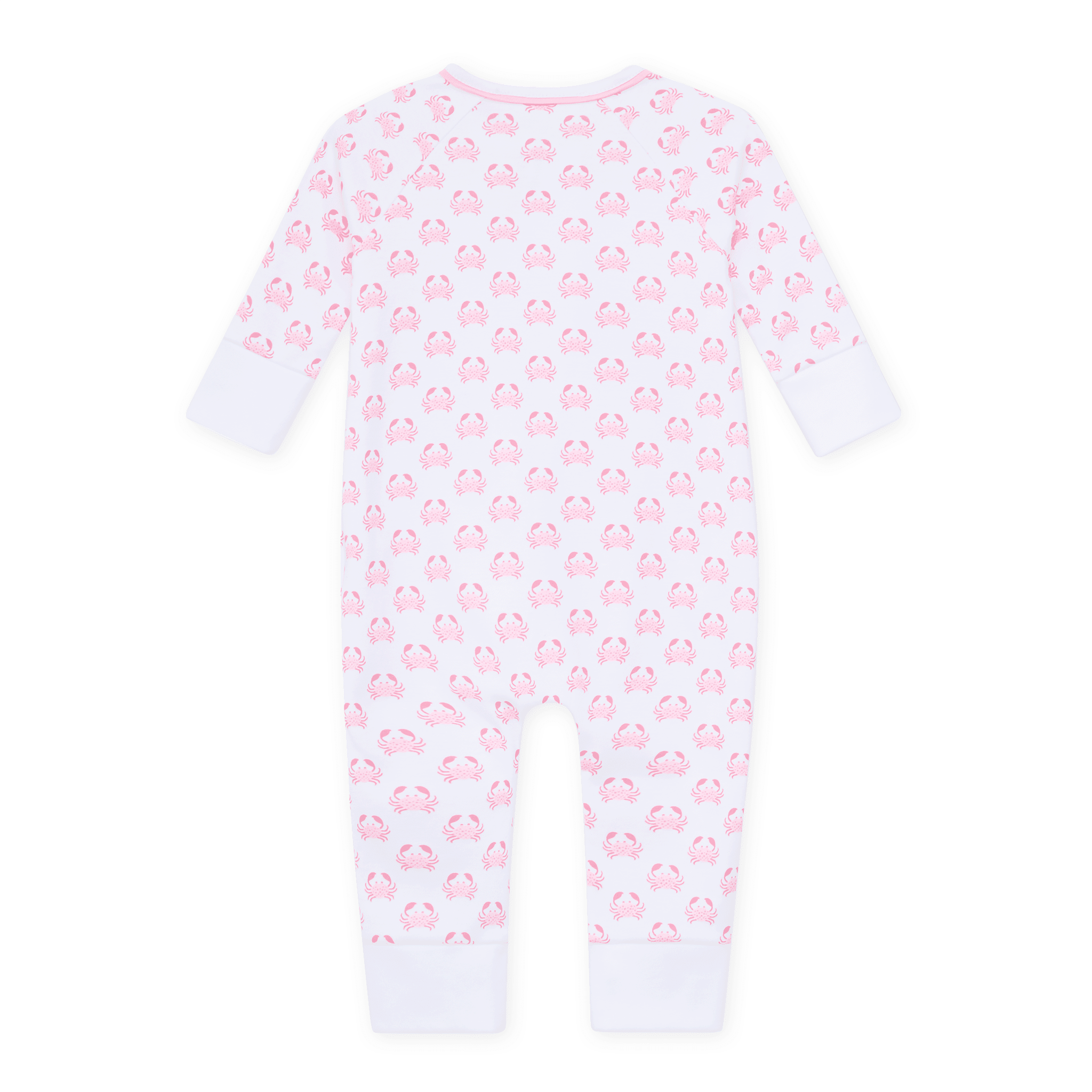 Magnolia Baby_Little Crawlers Print Zip Playsuit - Pink_2