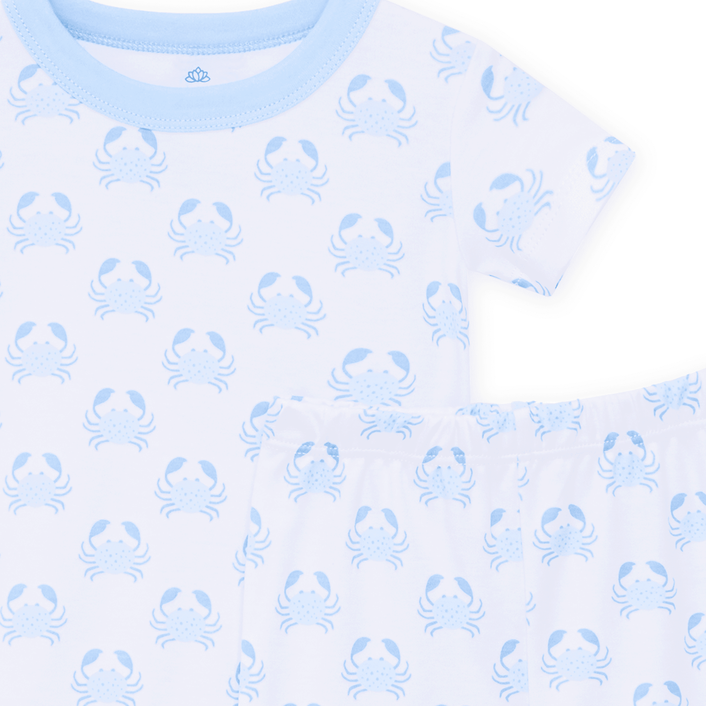 Little Crawlers Short Pajamas - Light Blue - Magnolia BabyShort Pajamas