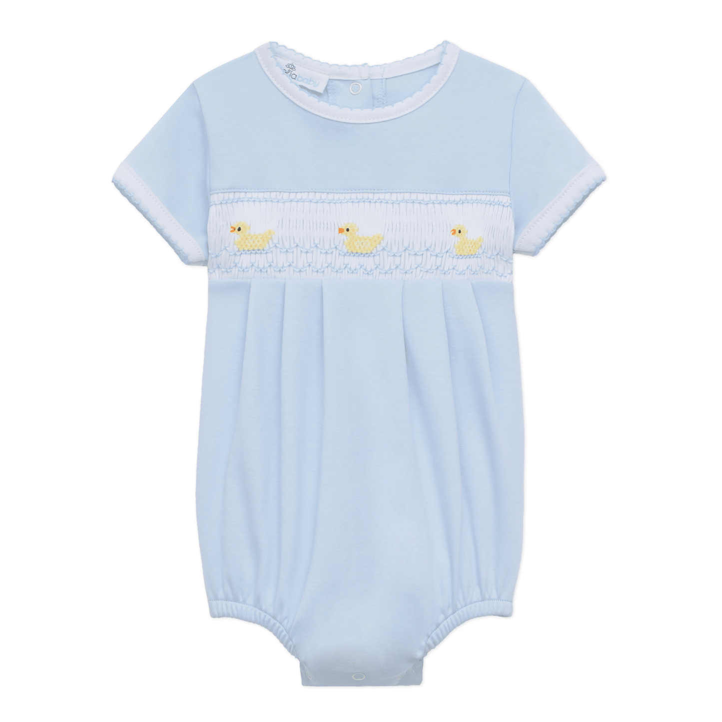 Little Ducklings Classics Smocked Bubble - Light Blue - Magnolia BabyBubble