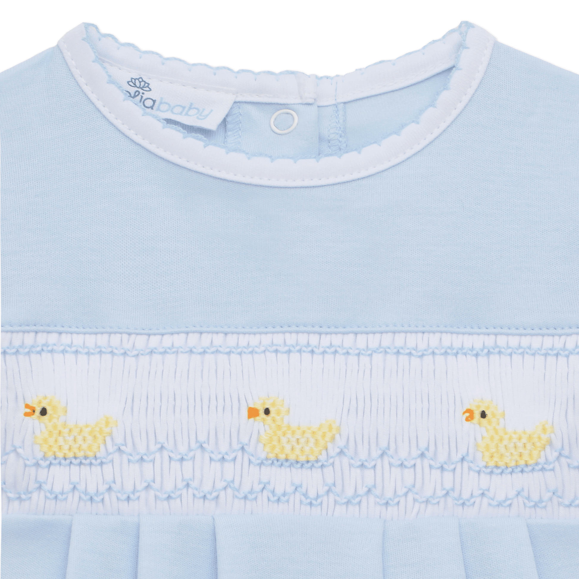Little Ducklings Classics Smocked Bubble - Light Blue - Magnolia BabyBubble