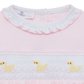 Little Ducklings Classics Smocked Bubble - Pink - Magnolia BabyBubble
