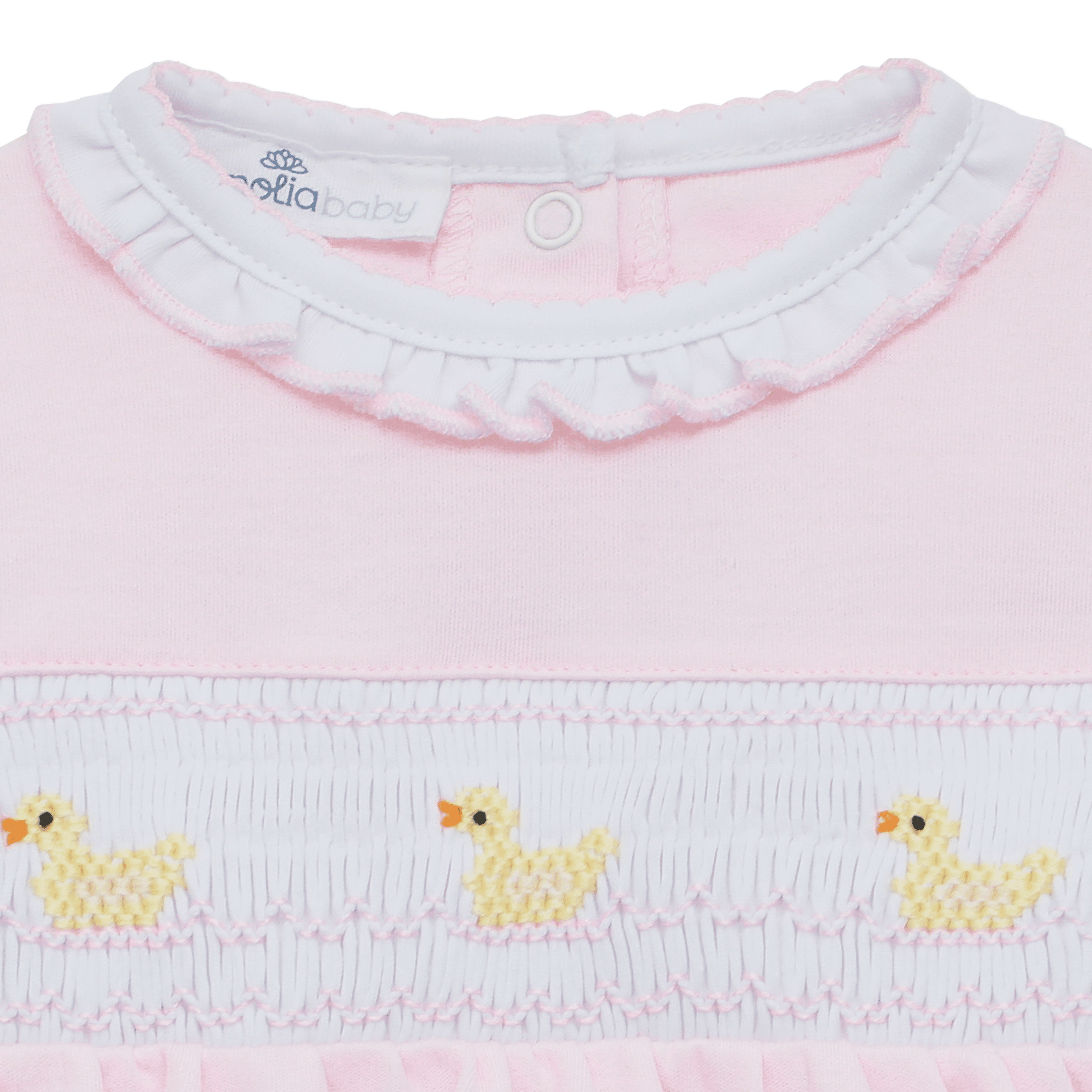 Little Ducklings Classics Smocked Bubble - Pink - Magnolia BabyBubble