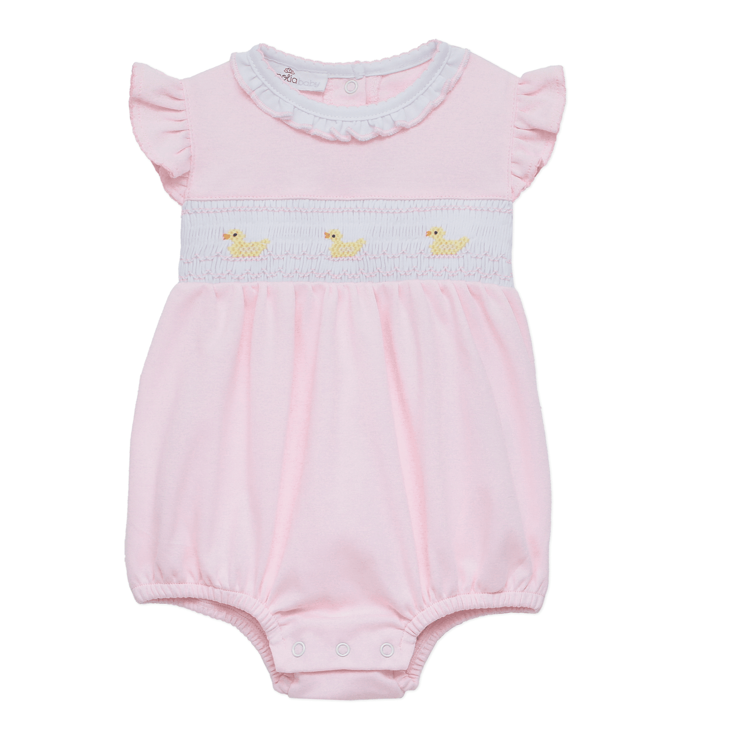 Little Ducklings Classics Smocked Bubble - Pink - Magnolia BabyBubble