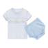 Little Ducklings Classics Smocked Diaper Cover Set - Light Blue - Magnolia BabyDiaper Cover