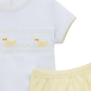 Little Ducklings Classics Smocked Diaper Cover Set - Yellow - Magnolia BabyDiaper Cover