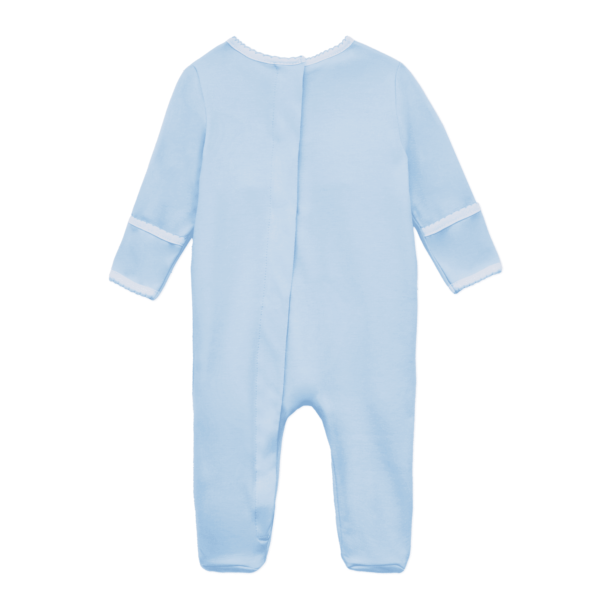 Little Ducklings Classics Smocked Footie - Light Blue - Magnolia BabyFootie
