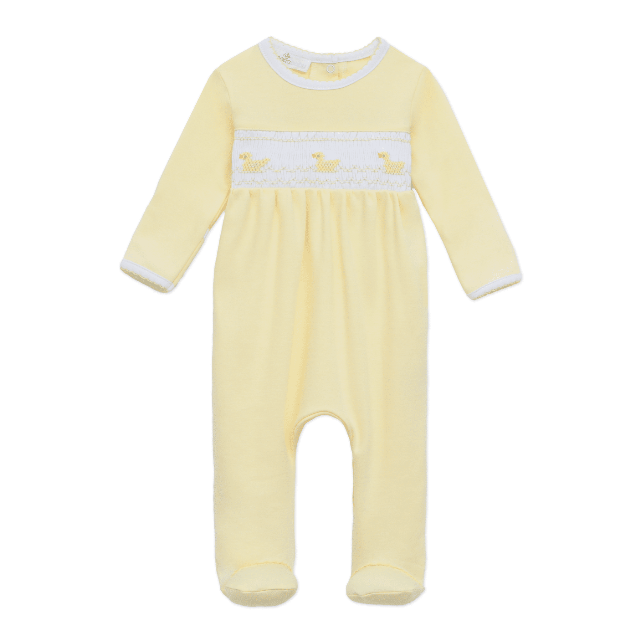 Little Ducklings Classics Smocked Footie - Yellow - Magnolia BabyFootie